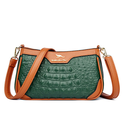 Megan – Schultertasche mit Alligator-Muster