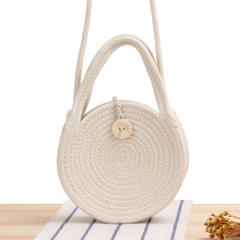 Sandra – Handgefertigte Rattan Strandtasche für Damen