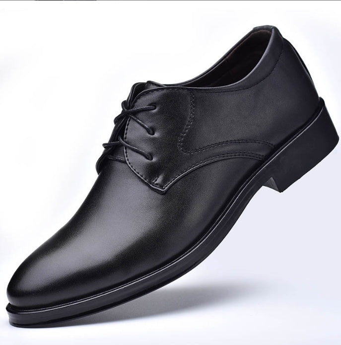 Timothy – Elegante schwarze Schuhe mit spitzer Zehe für Herren