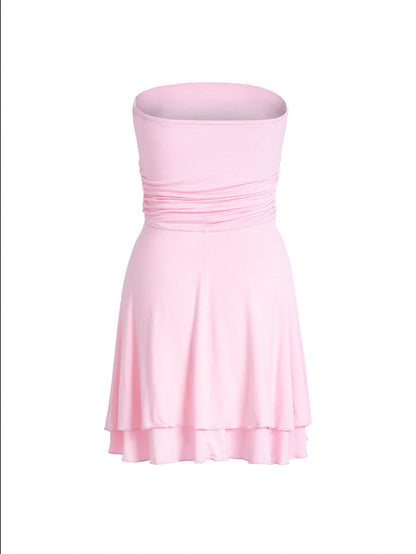 Karen – Kurzes Sommerkleid mit sexy Falten und enganliegendem Schnitt