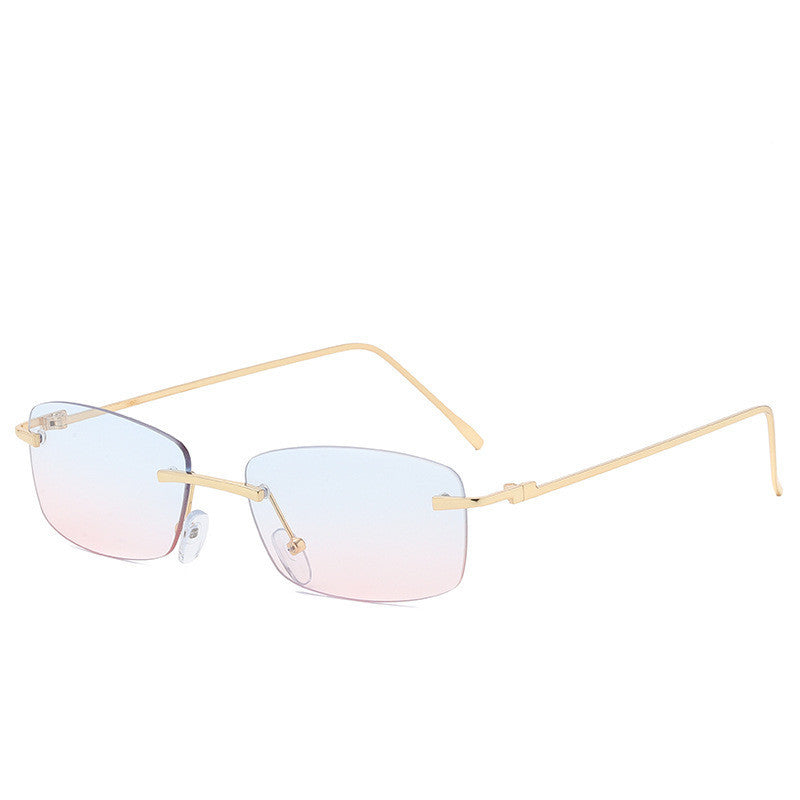 Vanessa – Modische randlose Sonnenbrille mit Ozeanlinse