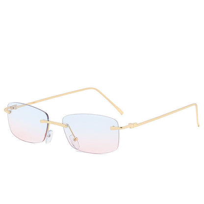 Vanessa – Modische randlose Sonnenbrille mit Ozeanlinse