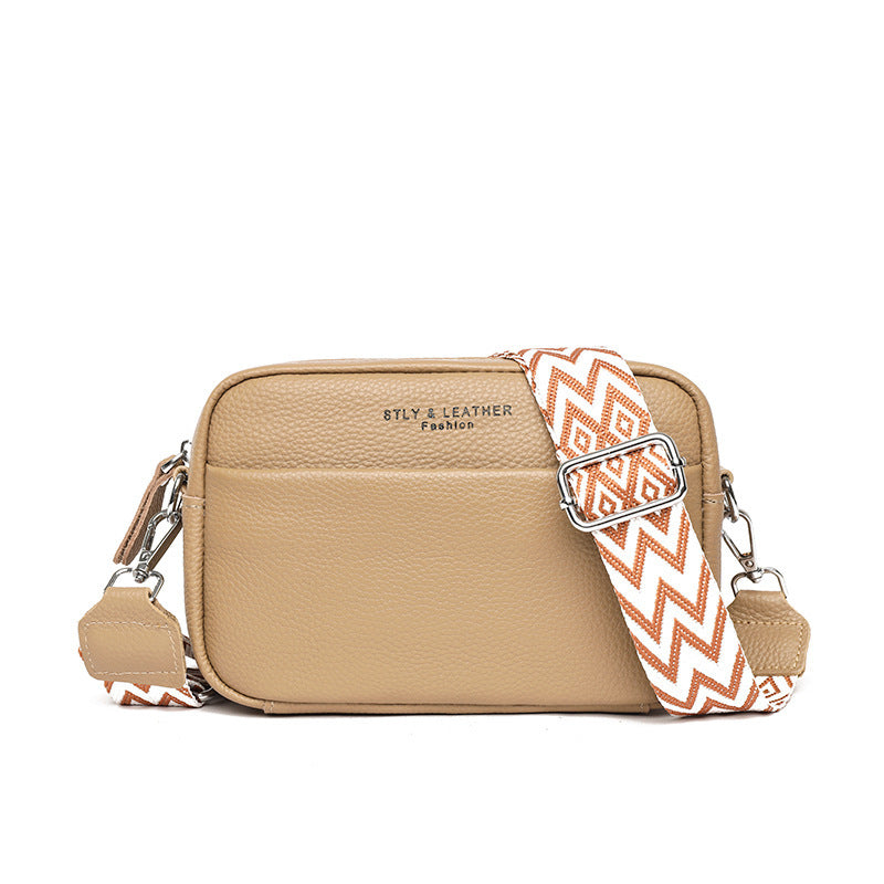 Amy – Stilvolle Schulter-Crossbody-Taschen mit Rautenstickerei und breitem Schultergurt