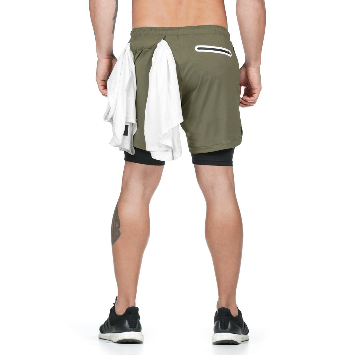 Ted – 2-in-1 Herren-Laufshorts mit schnelltrocknendem Material für Sport und Fitness