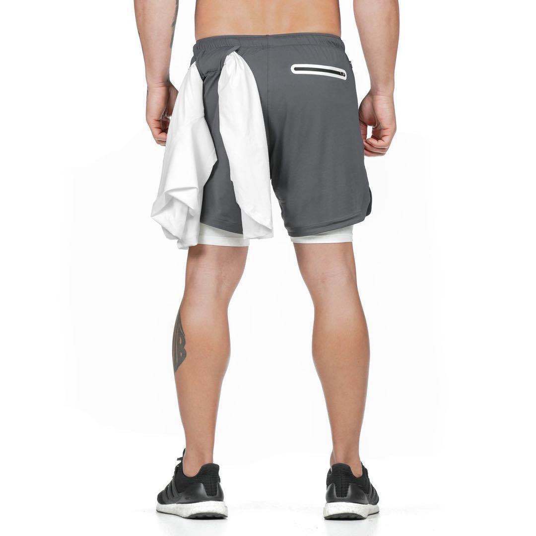 Ted – 2-in-1 Herren-Laufshorts mit schnelltrocknendem Material für Sport und Fitness