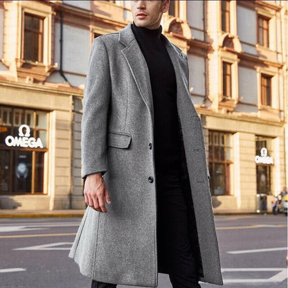 Stewart – Langer Trenchcoat aus Wolle