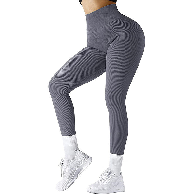 Sharon – Hoch taillierte nahtlose Leggings aus hochwertigem veganem Leder für Frauen