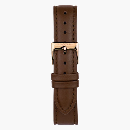 Barbara – Unisex Philosophenuhr mit veganem Lederarmband