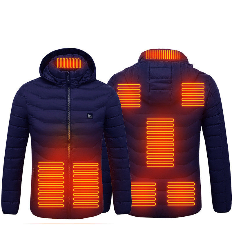 Dean – Elektrische beheizte Herren-Puffjacke mit Kapuze