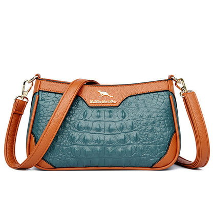 Megan – Schultertasche mit Alligator-Muster