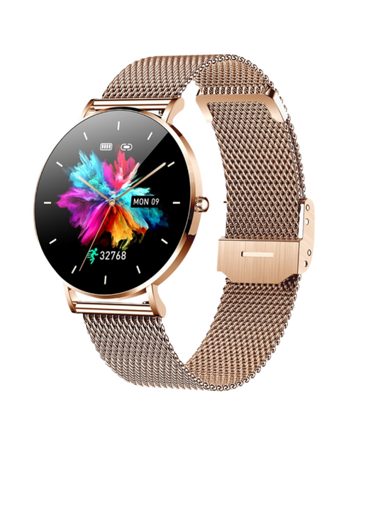 Jessica – Ultra-Dünne Damen-Smartwatch mit Voll-Touch-Display und Vielseitigen Fitness-Funktionen