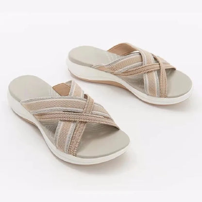 Nicole – Damen Mesh Keilabsatzsandalen für Freizeit Outdoor