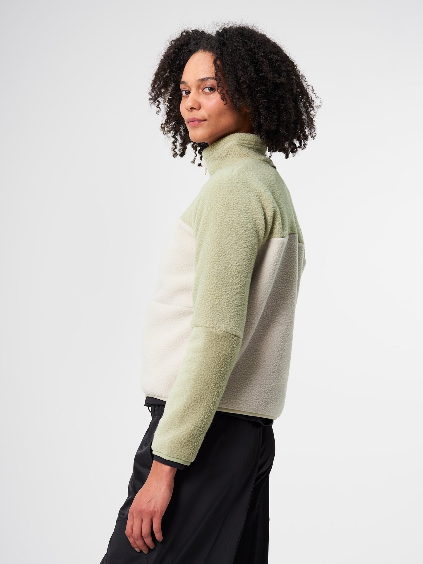 Donna – Damen Fleecejacke in Tune Olive