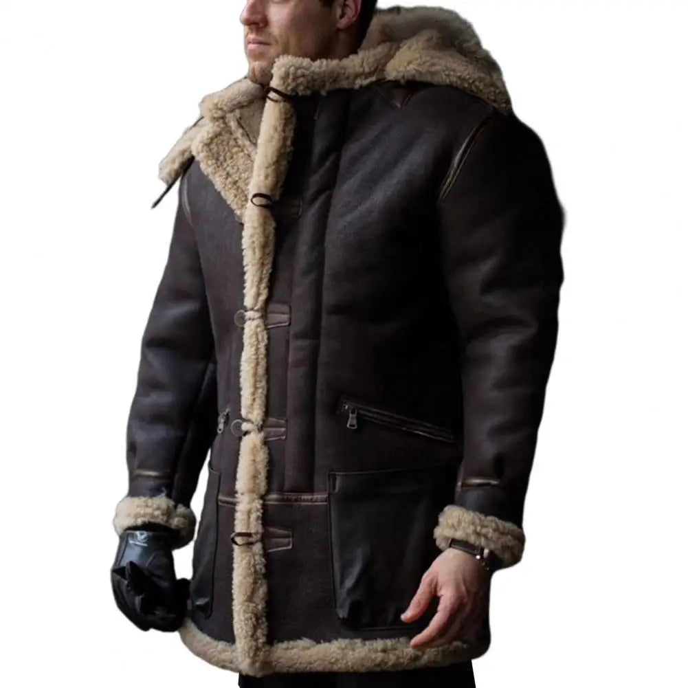 Oliver – Warme Retro-Winterjacke mit Kapuze für Herren