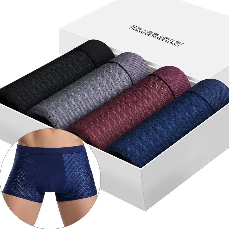 Kieran – Atmungsaktive Herren-Boxershorts aus Bambus