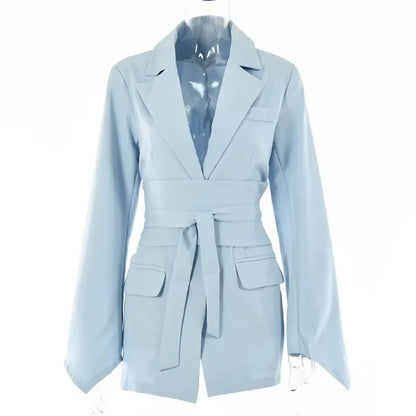 Carly – Damenblazer-Kleid mit Gürtel