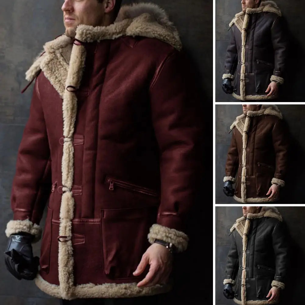 Oliver – Warme Retro-Winterjacke mit Kapuze für Herren