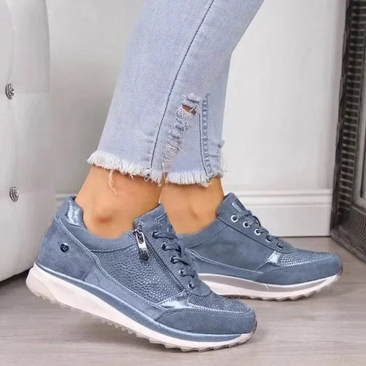 Heather – Damen Schnür-Sommerplattform Sneakers