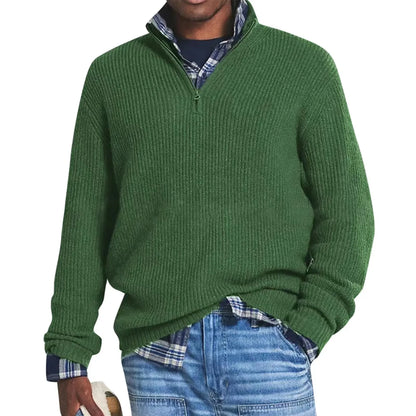 Ted – Herren Strickpullover mit Halbhohem Kragen