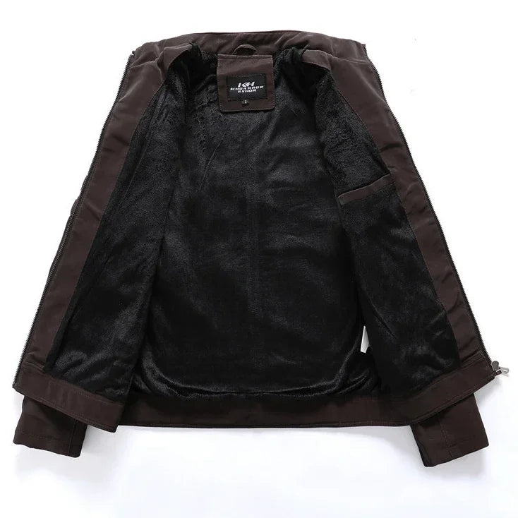 Marc – Vintage Motorradjacke mit mehreren Taschen