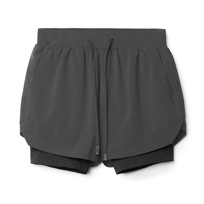 Charles – Atmungsaktive Herren Doppelschicht 2-in-1 Trainingsshorts