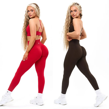 Catherine – Damen-Yoga-Leggings mit geraffter Taille