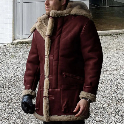 Oliver – Warme Retro-Winterjacke mit Kapuze für Herren