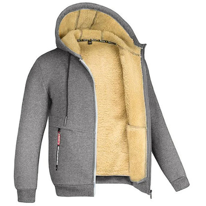 Ralph – Herren-Sherpa-Kapuzenpullover mit Reißverschluss