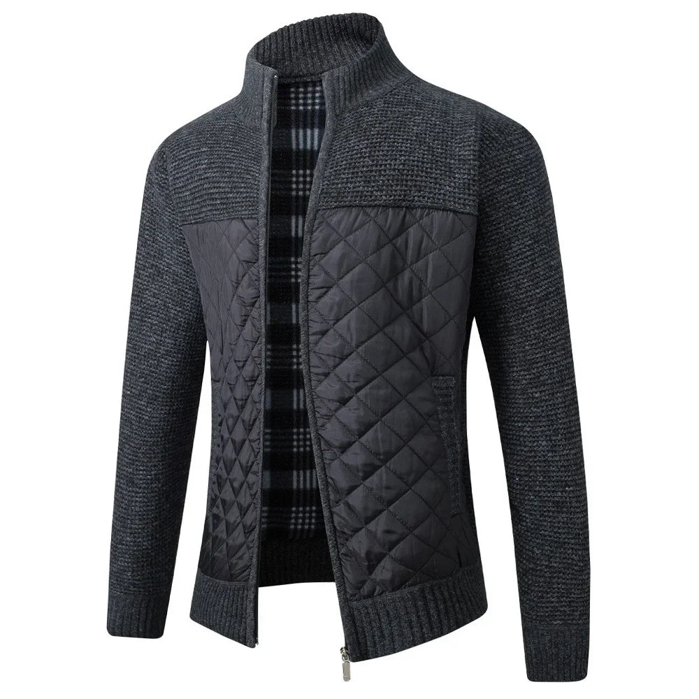 Austin – Herren-Patchwork-Reißverschlussjacke