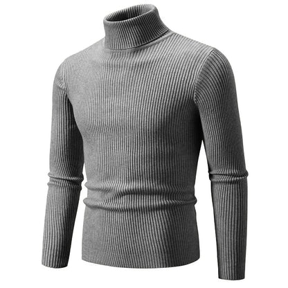 Clive – Warmer Herrenrollkragenpullover mit Streifen