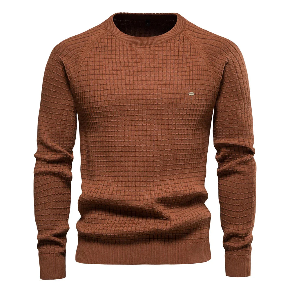 Billy – Herren-Baumwollstrickpullover mit Rundhalsausschnitt