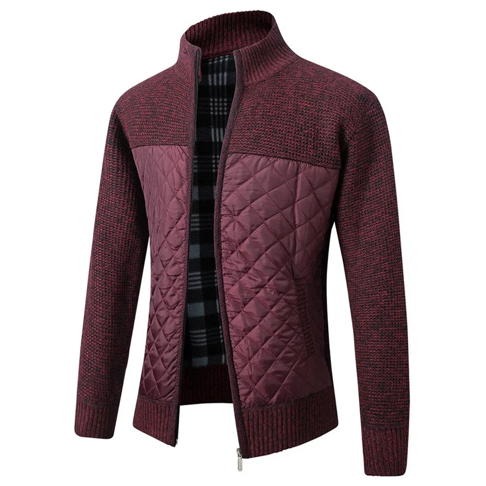 Austin – Herren-Patchwork-Reißverschlussjacke