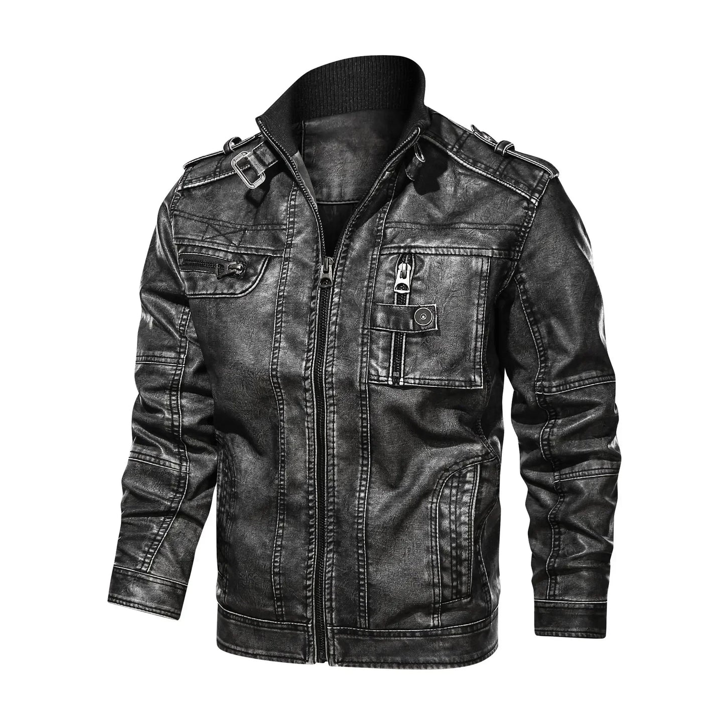 Ken – Herren Motorradjacke aus veganem Leder