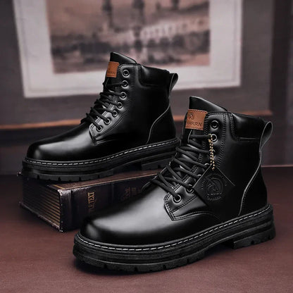 Rick – Winter-Schnürstiefel aus veganem Leder für Herren