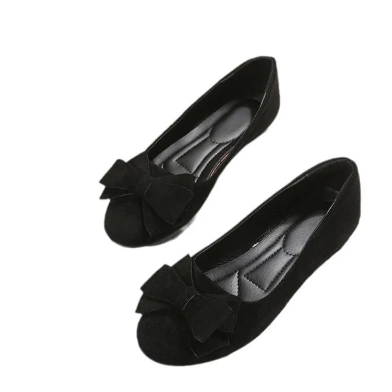 Lucy – Elegante Damen-Ballerinas mit Schleifenakzent