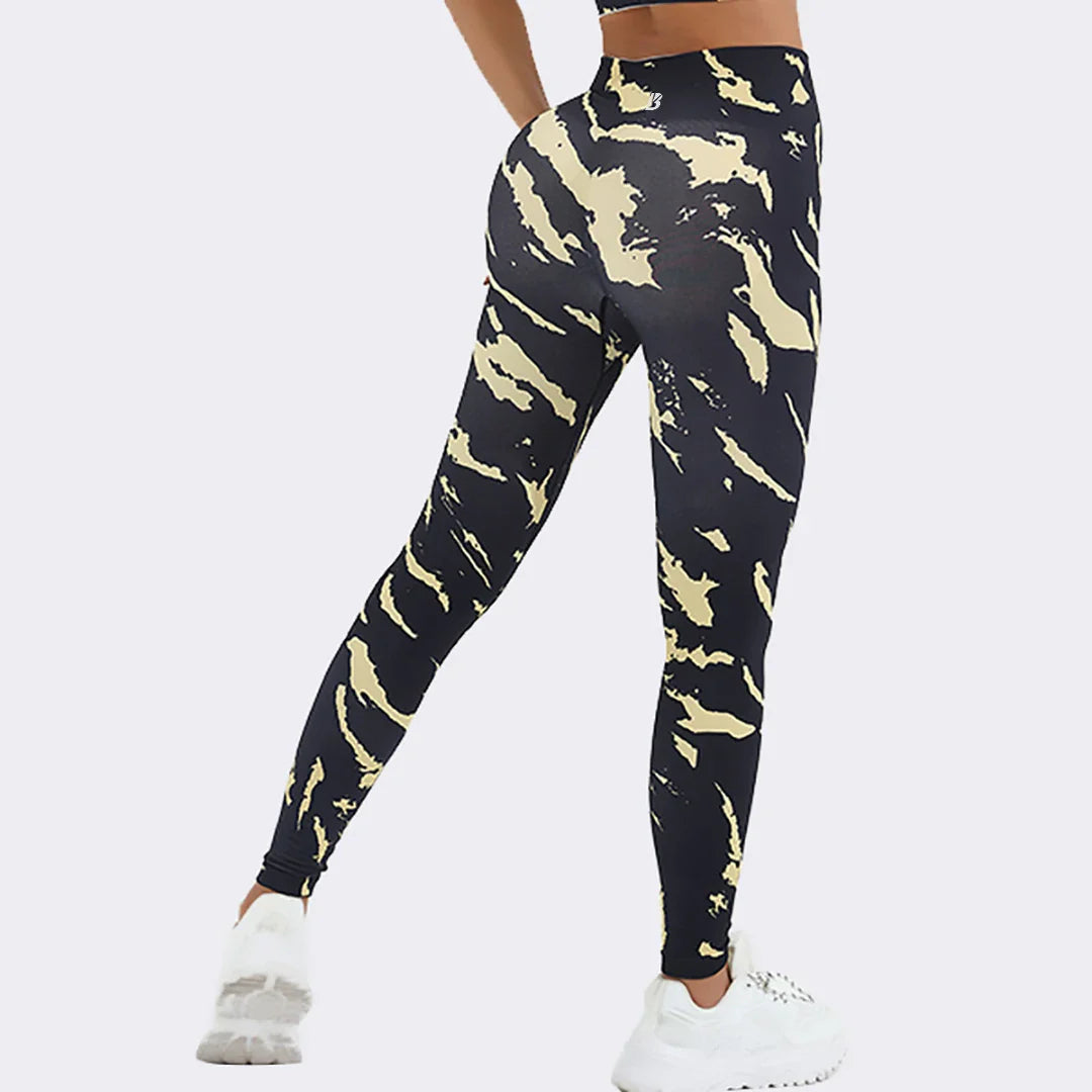 Catherine – Damen-Yoga-Leggings mit geraffter Taille