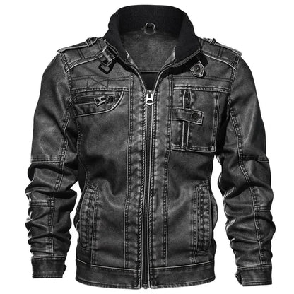 Ken – Herren Motorradjacke aus veganem Leder