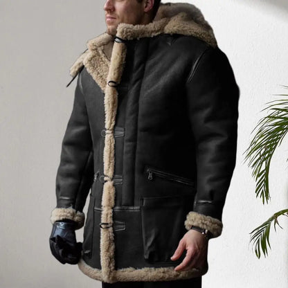 Oliver – Warme Retro-Winterjacke mit Kapuze für Herren