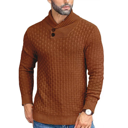 Alfred – Herren Pullover mit Rollkragen in Einfarbigem Design