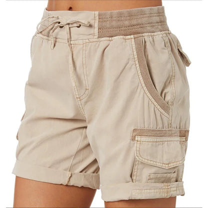 Megan – Damen-Shorts aus Baumwolle und Leinen