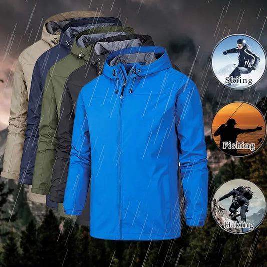 Gavin – Wasserdichte Herrenjacke mit Kapuze für Outdoor-Sportarten