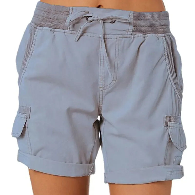 Megan – Damen-Shorts aus Baumwolle und Leinen