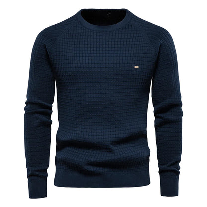 Billy – Herren-Baumwollstrickpullover mit Rundhalsausschnitt