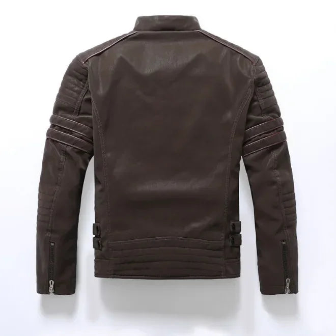 Marc – Vintage Motorradjacke mit mehreren Taschen