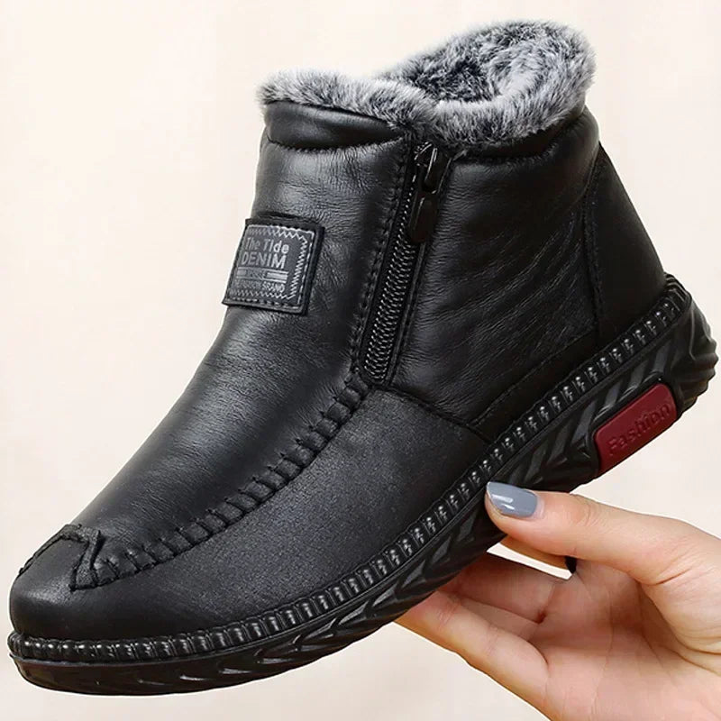 Jean – Plüsch Damenstiefel für Stil & Wärme