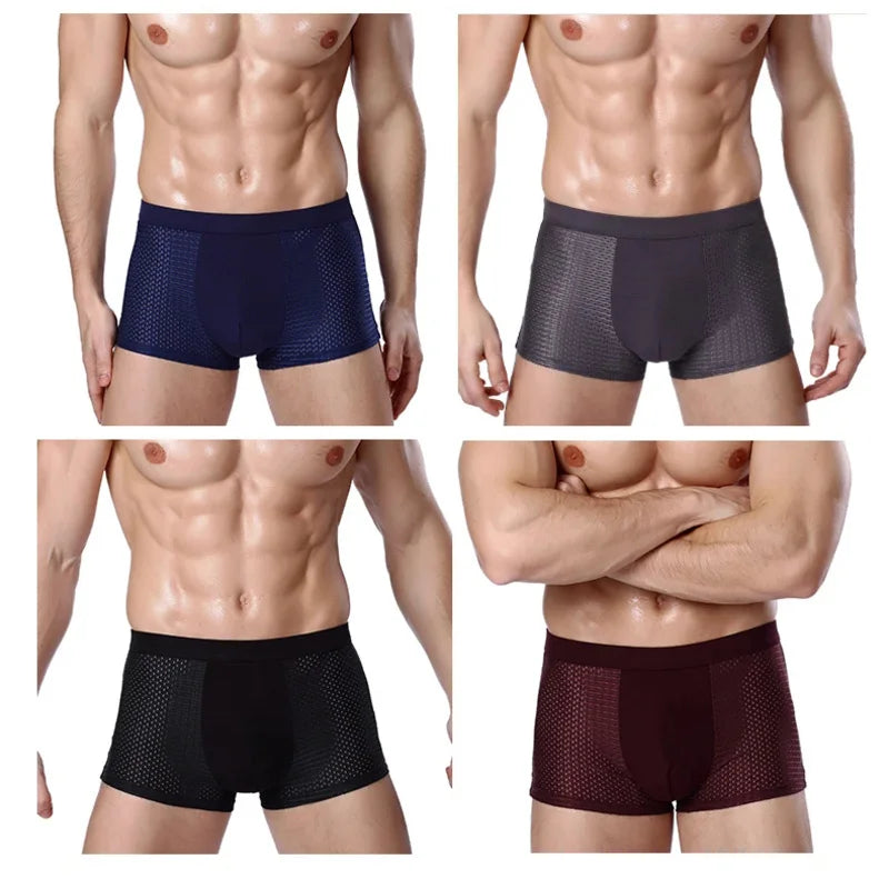 Dale – Atmungsaktive Herren-Boxershorts aus Bambusfaser 4er-Pack