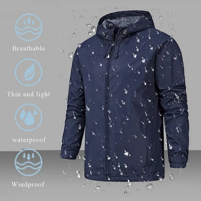 Gavin – Wasserdichte Herrenjacke mit Kapuze für Outdoor-Sportarten