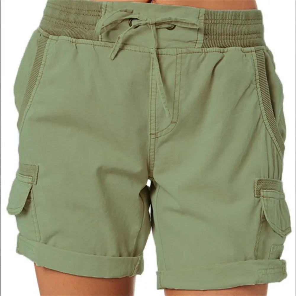 Megan – Damen-Shorts aus Baumwolle und Leinen