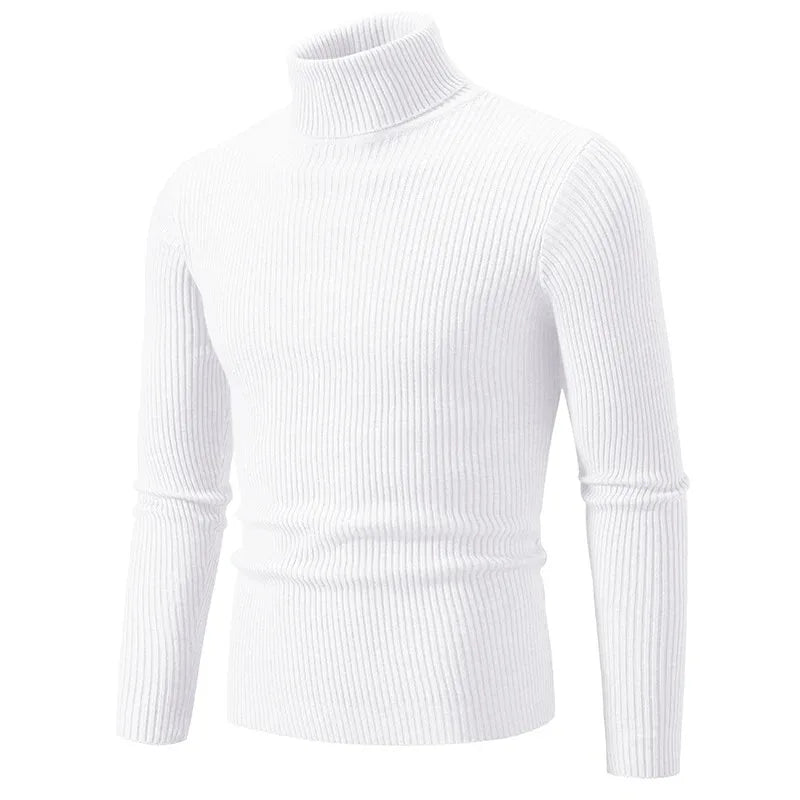 Clive – Warmer Herrenrollkragenpullover mit Streifen