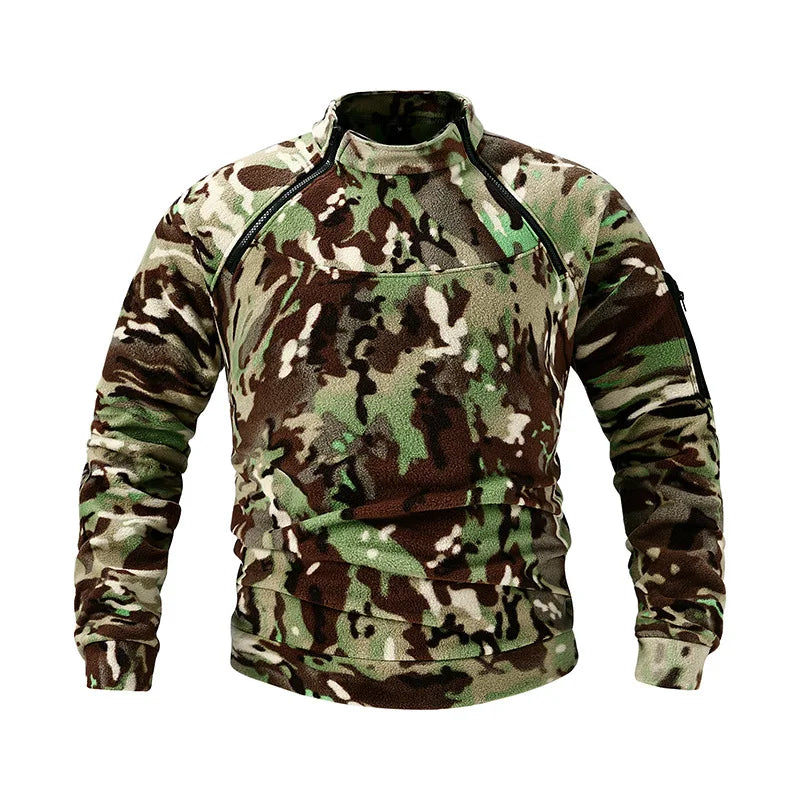 Damian – Herren Tactical Fleecejacke mit strapazierfähigem Stoff